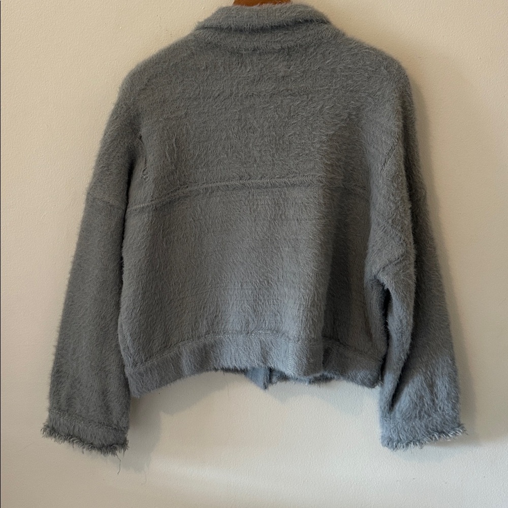Shaci Cropped Collared Jacket - Size Small - Picture 8 of 10